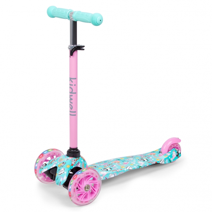 Trotineta Kidwell uno Happy cu LED, Aluminiu, 3 ani+ - imagine 6