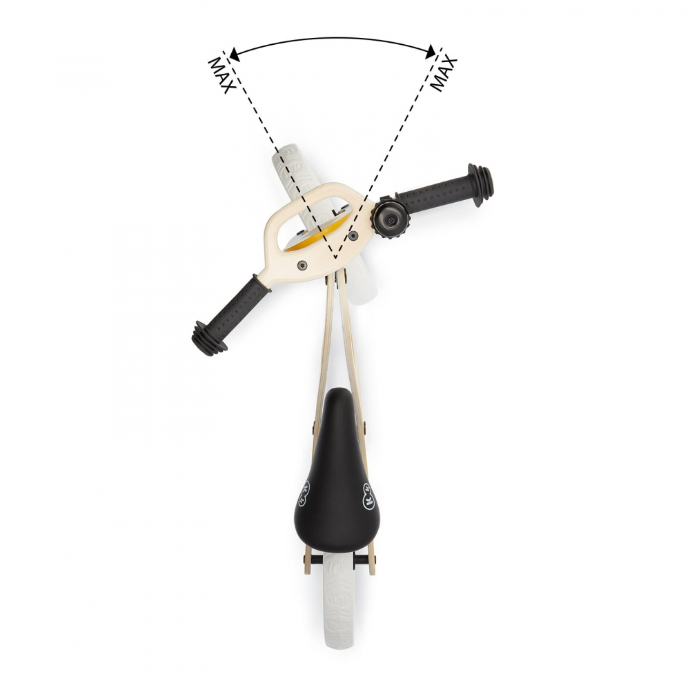 Kinderkraft Uniq Honey - Bicicletă echilibru lemn - imagine 3