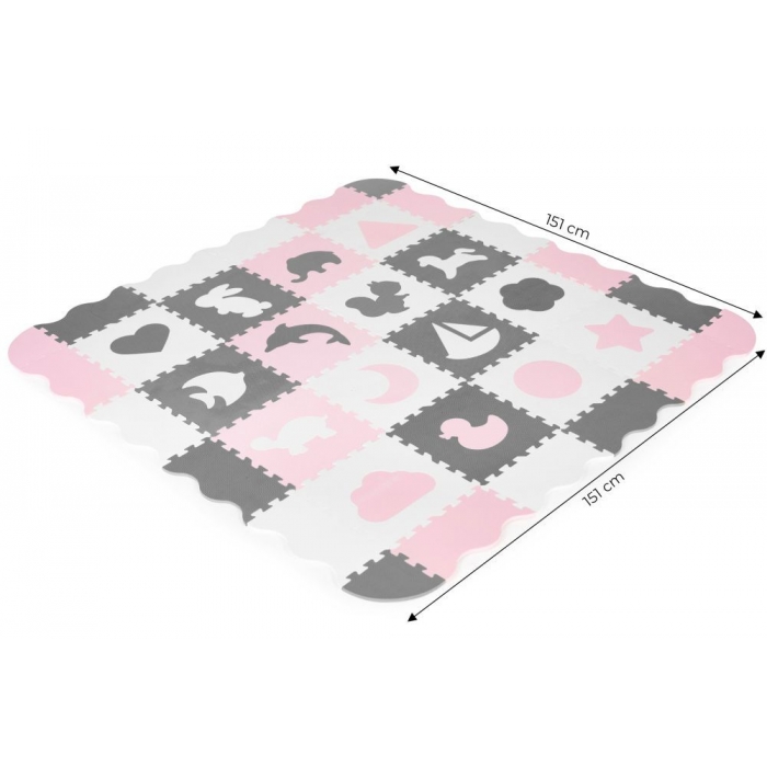 Salteluta puzzle Ecotoys cu pereti, 36 elemente - imagine 5