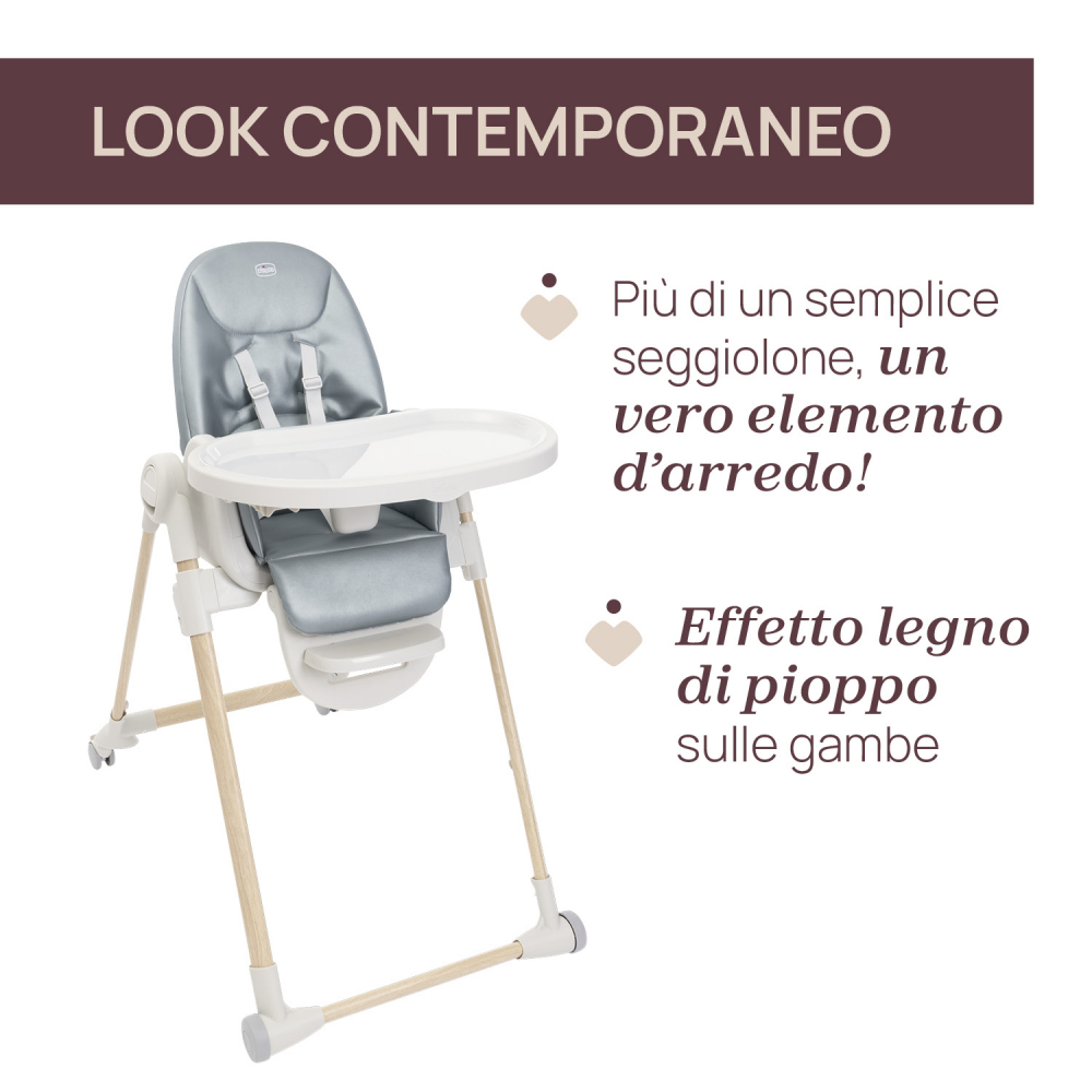 Chicco Polly Armonia - Scaun masa 0luni+ Greenery