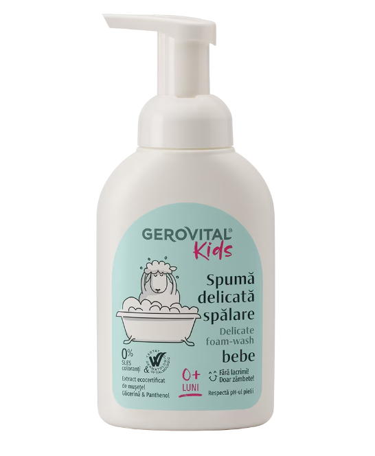 Spumă de spălare delicată Gerovital Kids, 300 ml