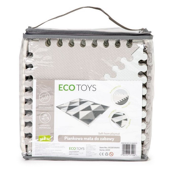 Salteluta Puzzle Ecotoys ECOEVA005, 4 bucăți - imagine 3