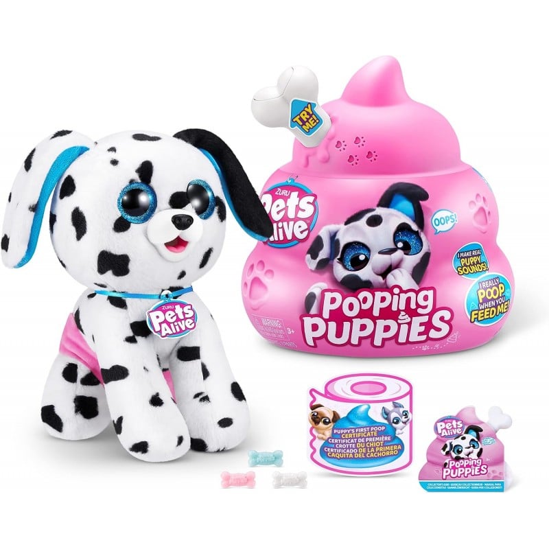 Jucărie Plus Pets Alive Pooping Puppies, Cățeluș Interactiv