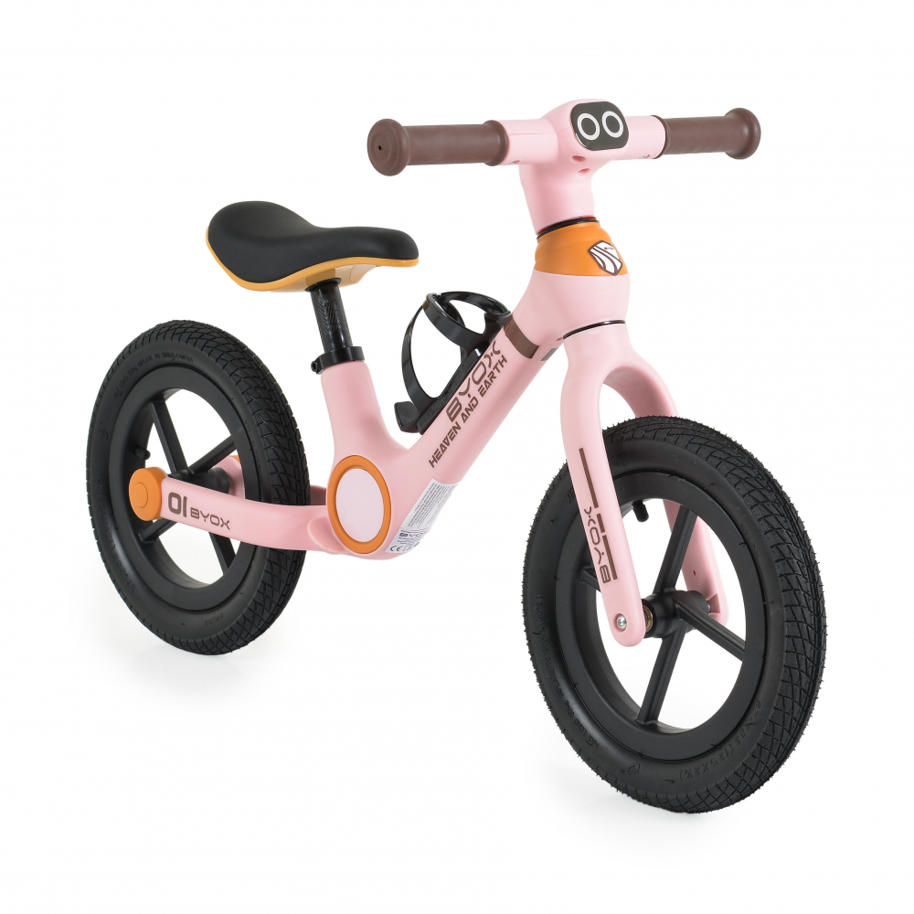 Bicicleta fara pedale Byox Orb Pink, 12 inch - imagine 3