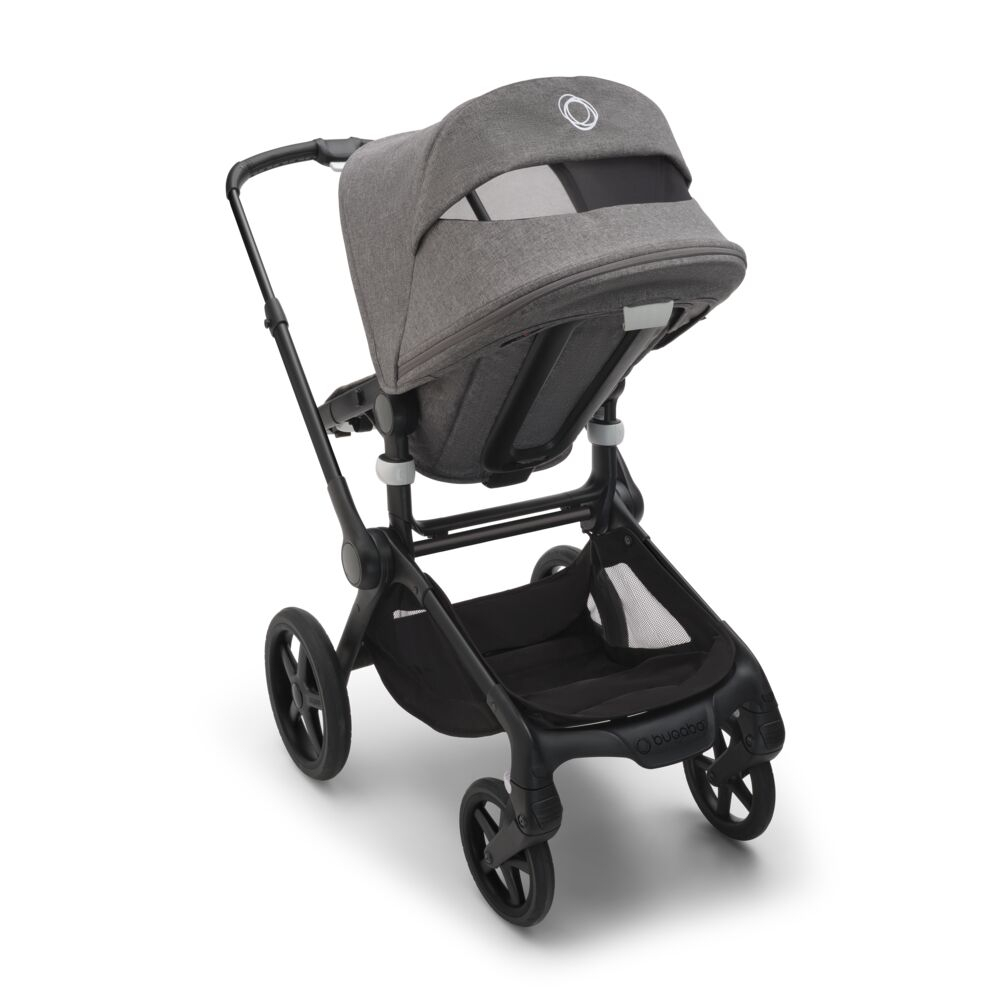Carucior 2 in 1 Bugaboo Fox 5 Black Grey Melange - imagine 7