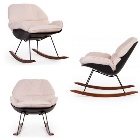 Scaun Balansoar Childhome Negru | Confort Premium - imagine 2