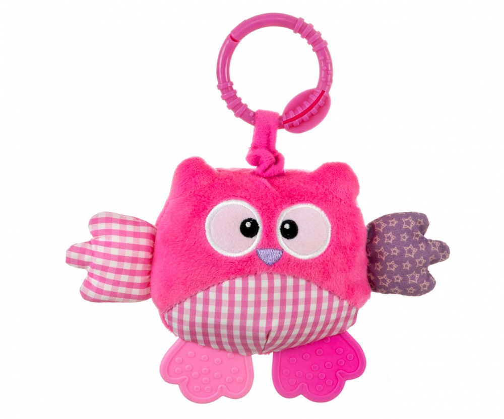 Jucărie Plus Milly Mally Cutie Owl Pink Agățătoare - imagine 5