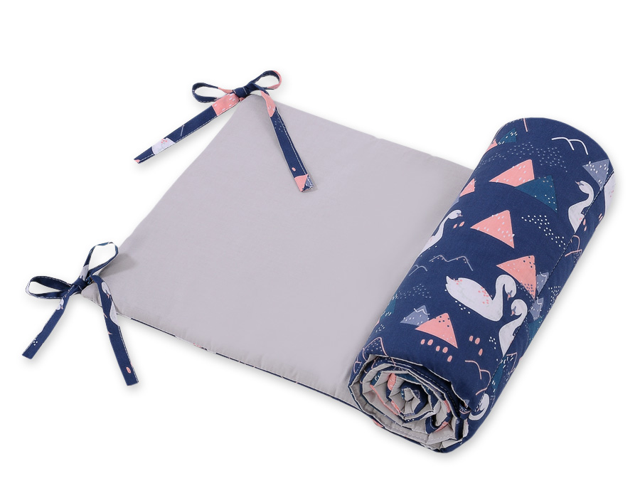 Aparatoare Bobono Swans Navy Blue - Protecție Patut