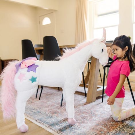 Unicorn Gigant Plus 114 cm Melissa&Doug - imagine 4