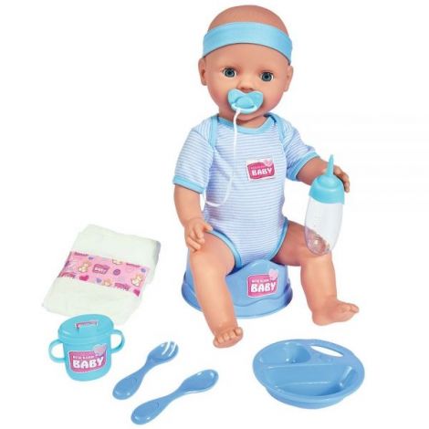 Păpușă Simba Baby Doll 43cm Accesorii Albastru