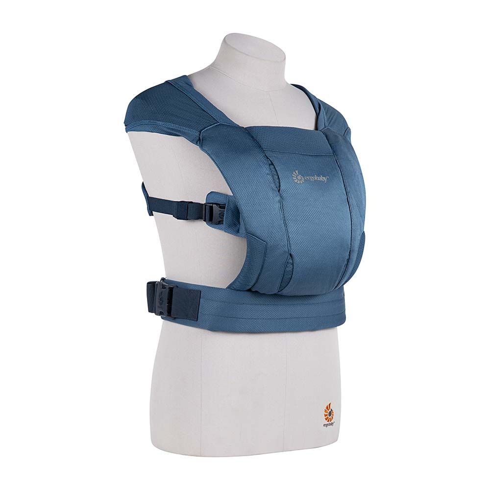 Marsupiu Ergobaby Embrace Blue, Mesh Răcoros - imagine 5