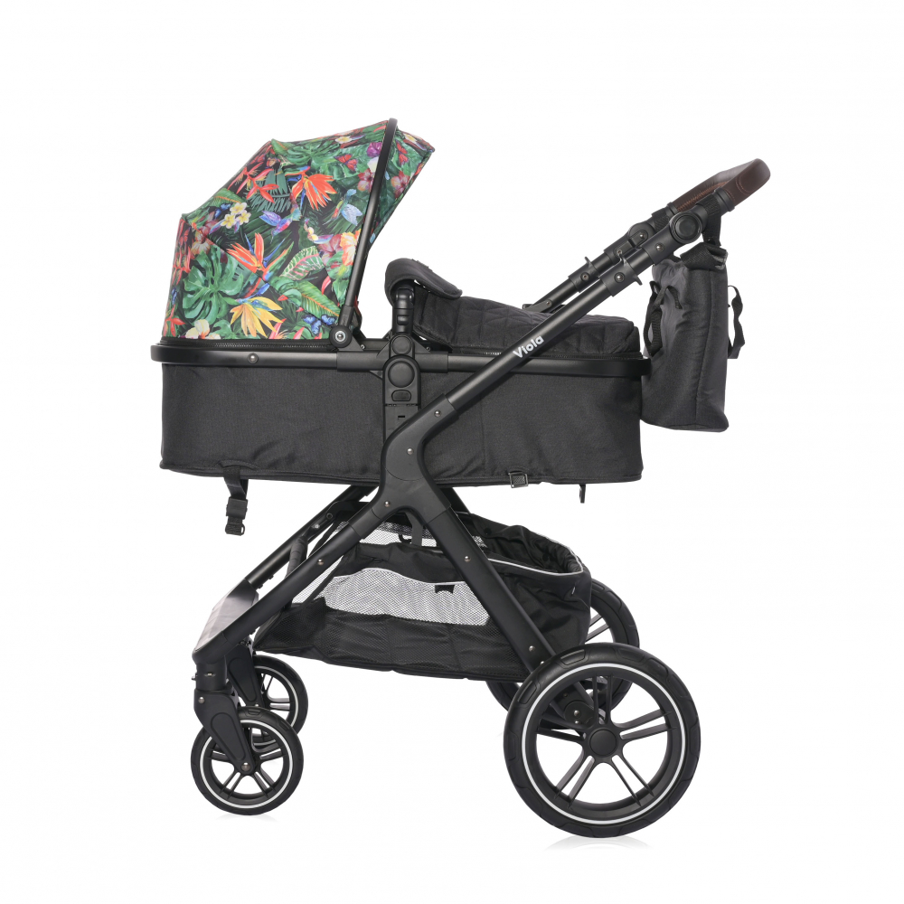 Carucior Lorelli Viola 2 in 1 Tropical Flowers - imagine 2