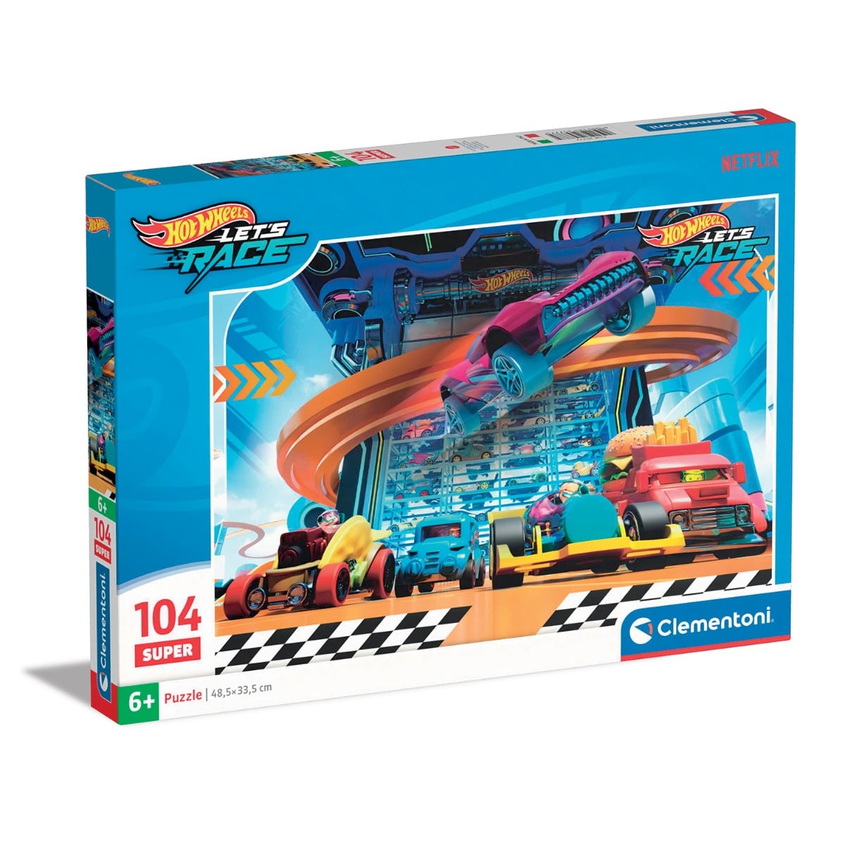 Puzzle Clementoni Hot Wheels, 104 piese
