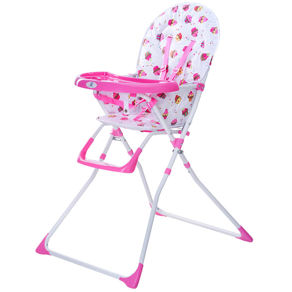 Scaun de masă Kidscare Bimba Roz, Siguranță și Confort - imagine 5
