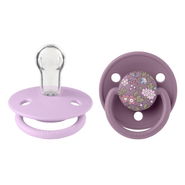 Set 2 Suzete BIBS De Lux, Silicon, Tetină Rotundă - imagine 4