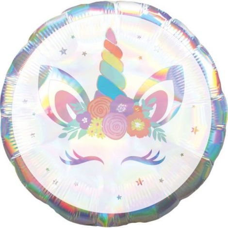 Balon Unicorn Iridescent Amscan 43cm