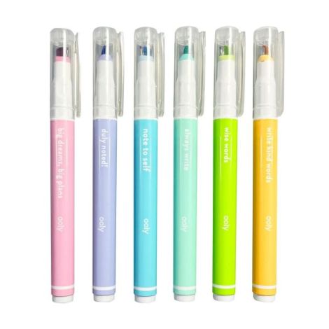 Ooly Notat! 2-in-1 Markere Set 6 culori - imagine 7