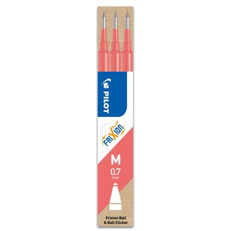 Rezerve Pilot FriXion 0.7mm, Roz Coral, Set 3 Buc