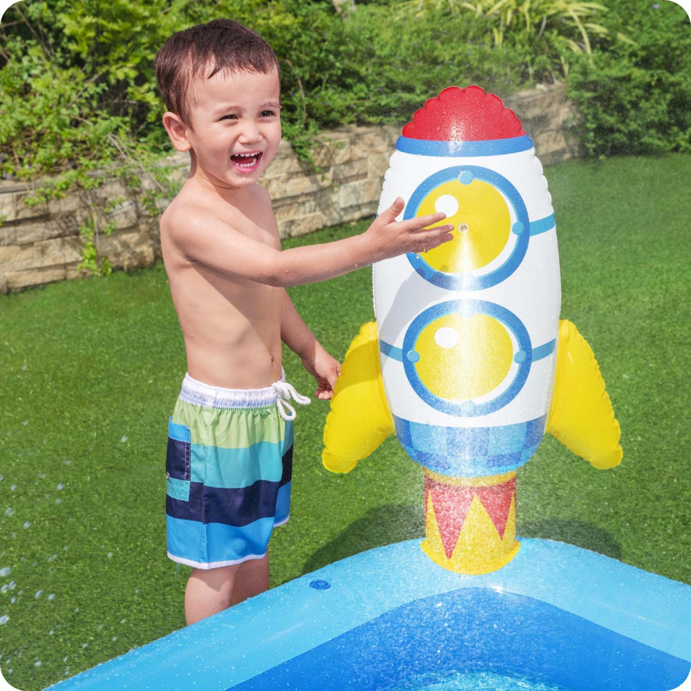 Piscina Bestway Astronaut cu Tobogan si Jucarii - imagine 8