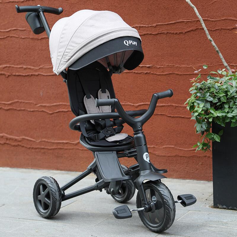 Tricicleta Qplay Nova Niello, Albastru, Ultrapliabilă - imagine 4