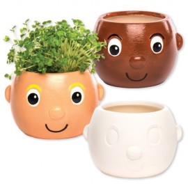 Set 4 Ghivece Ceramica Head | Decorare Creativa