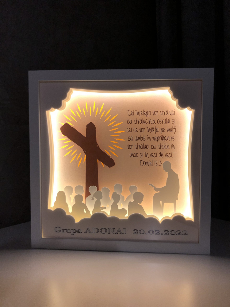 Tablou Luminos Profesor 002 | Deco Magică Noorhandmadeatelier - imagine 2