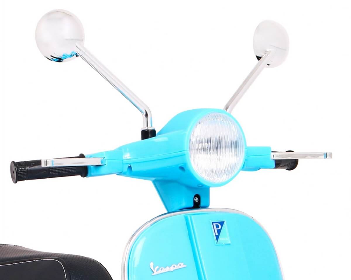 Scuter Electric Vespa PX150 12V Albastru | Autokids - imagine 9