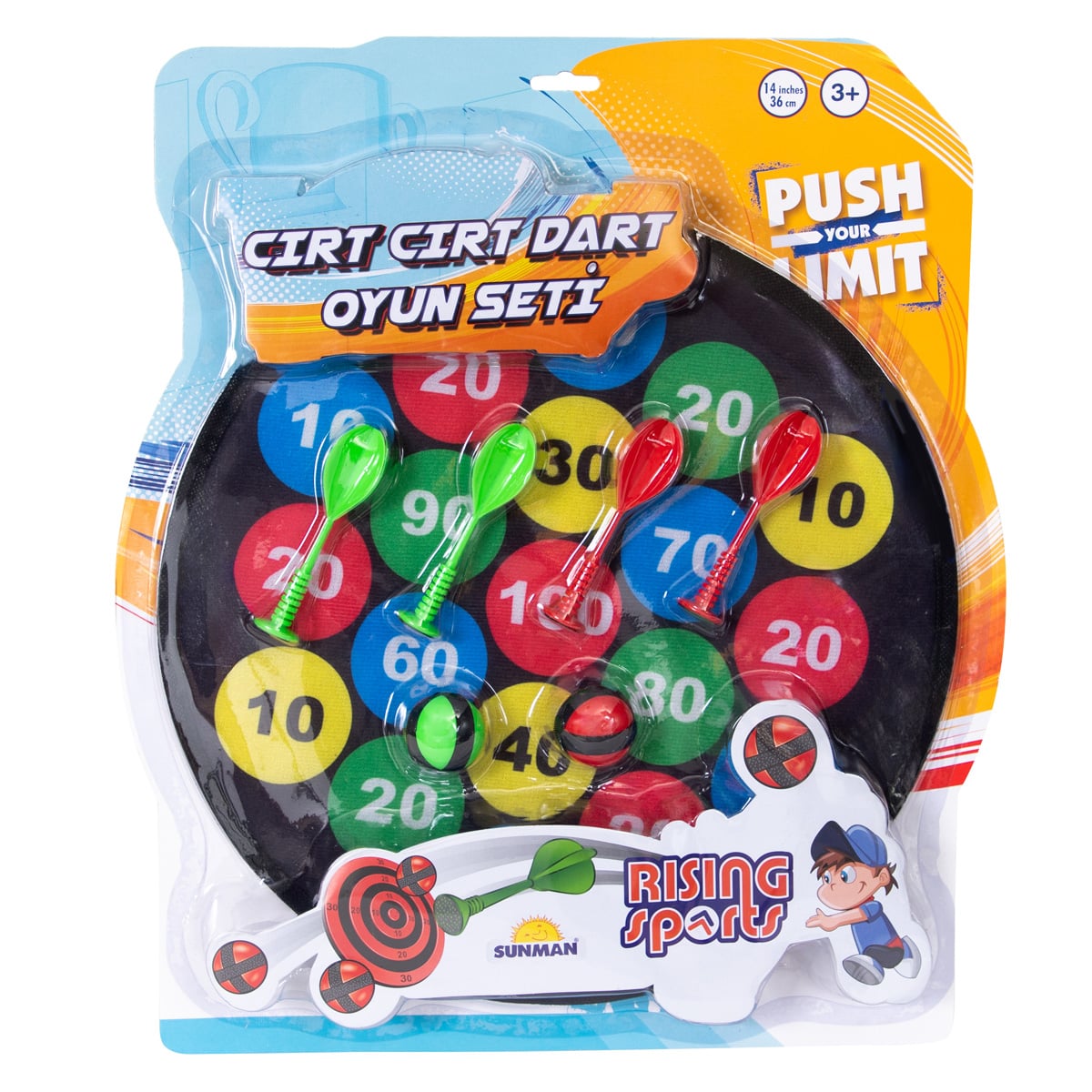 Joc Darts Fără Ac Rising Sports, 36 cm Sigur