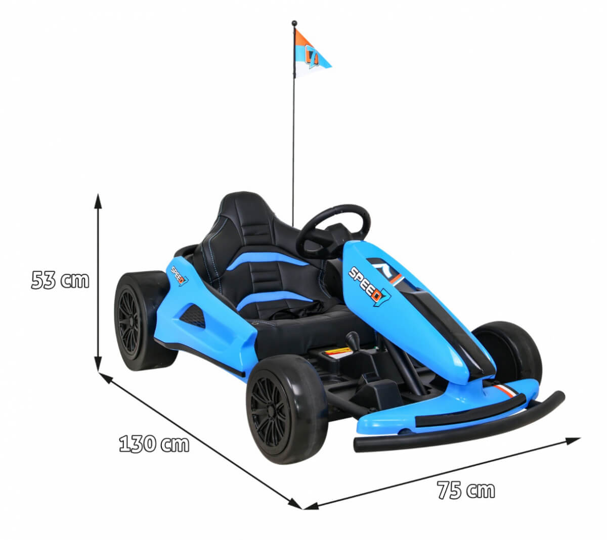Kart Electric Drift King 24V Albastru Autokids - imagine 2