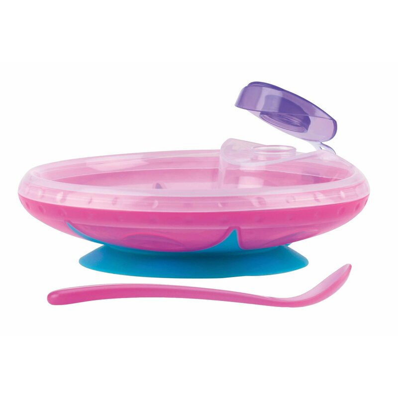 Nuby Bol Pink 400ml cu Ventuza - imagine 2