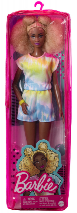 Papusa Barbie Fashionistas Par Afro Blond