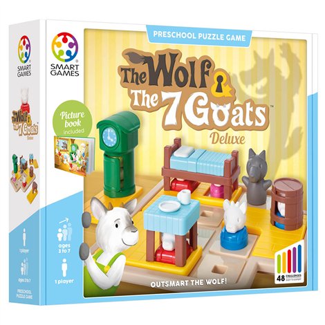 Smart Games Wolf & The 7 Goats - Joc Logică 3+