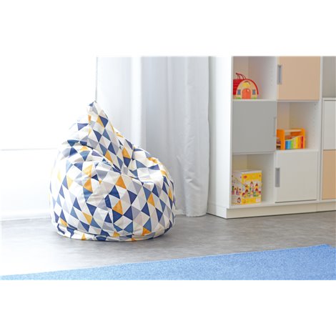 Fotoliu Puf Moje Bambino | Design Triunghiuri - imagine 3