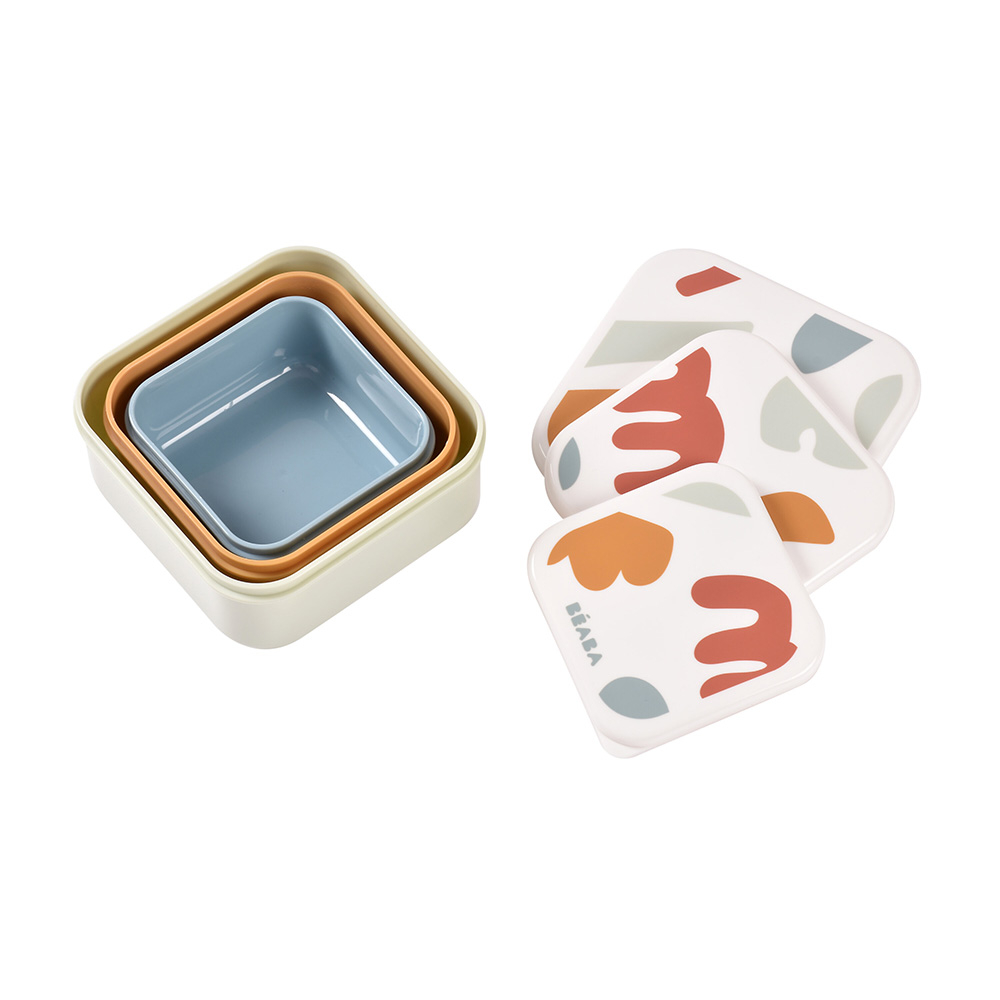 Caserole gustari Beaba Playful - 3 buc