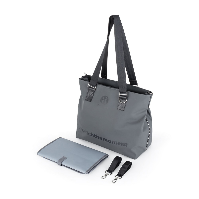 Geanta pentru Mamici PetiteMars Zoe Gri - Practică și Elegantă - imagine 8