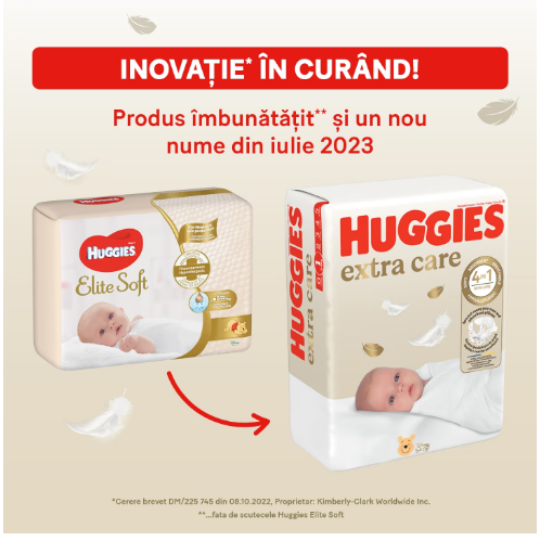 Huggies Extra Care nr.1: Protecție Premium Bebeluși
