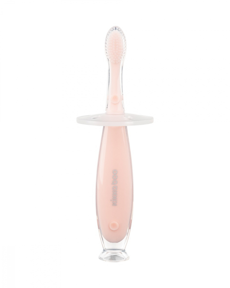Periuța de dinți Kikkaboo Softy Pink, 6 luni+ - imagine 2