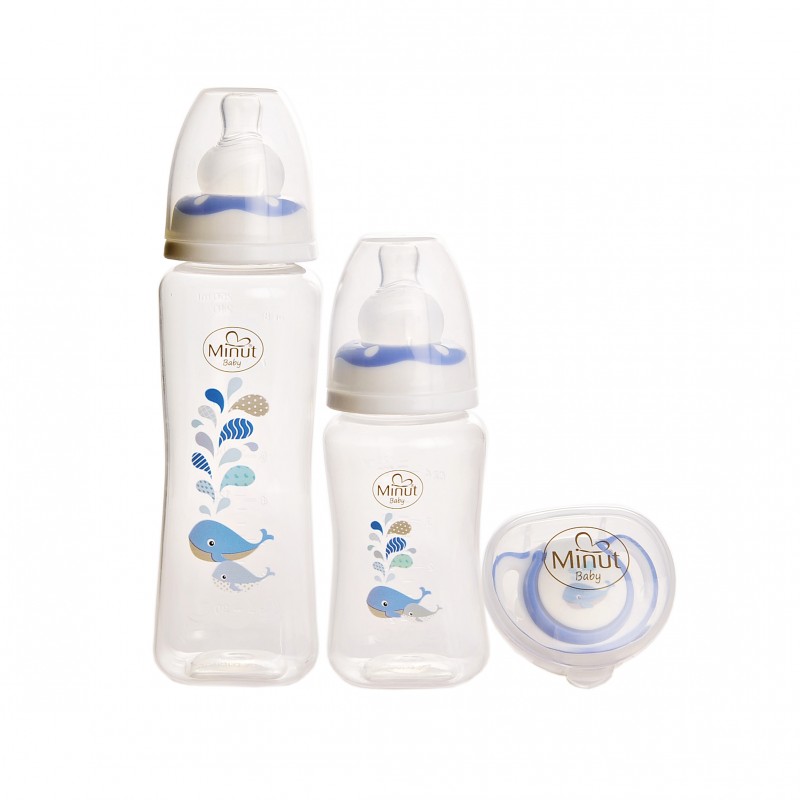 Set Hranire Minut Baby 3 piese Bleu - imagine 2