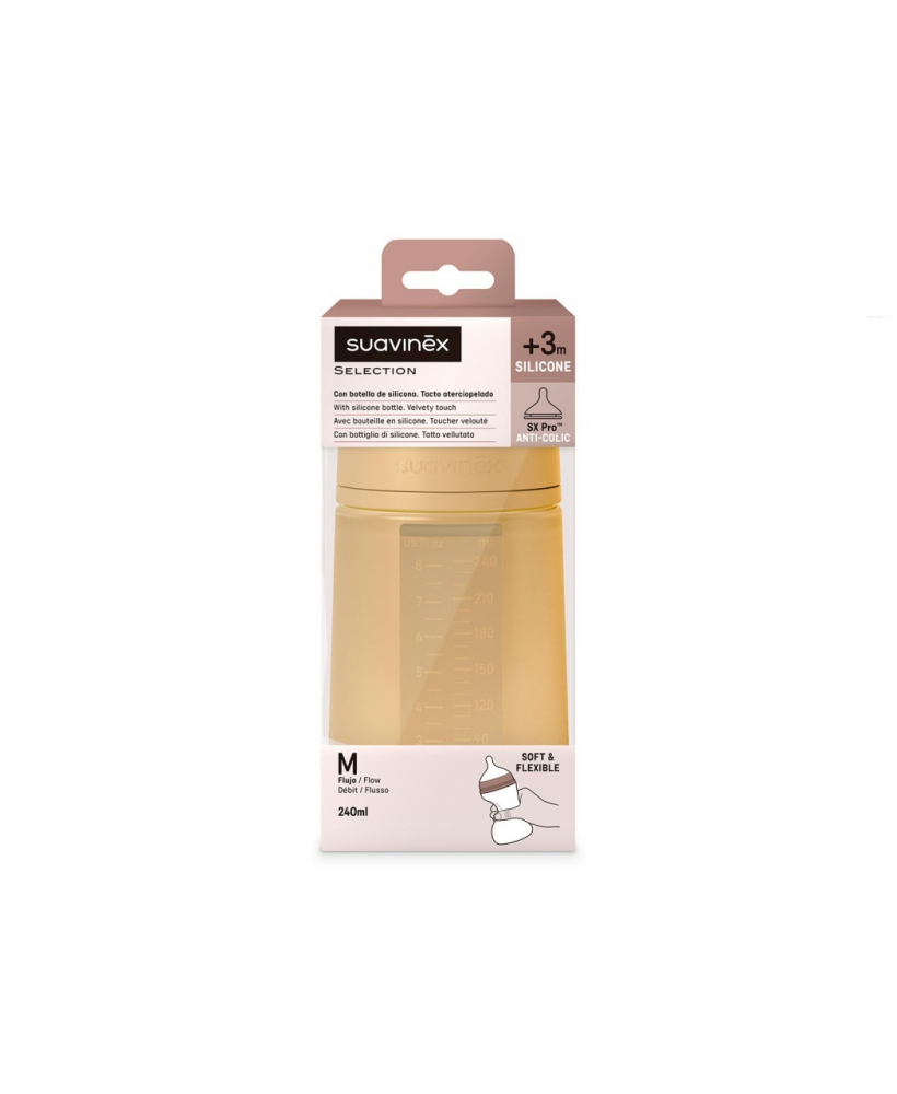 Biberon Suavinex SX Pro 240ml Silicon - imagine 2