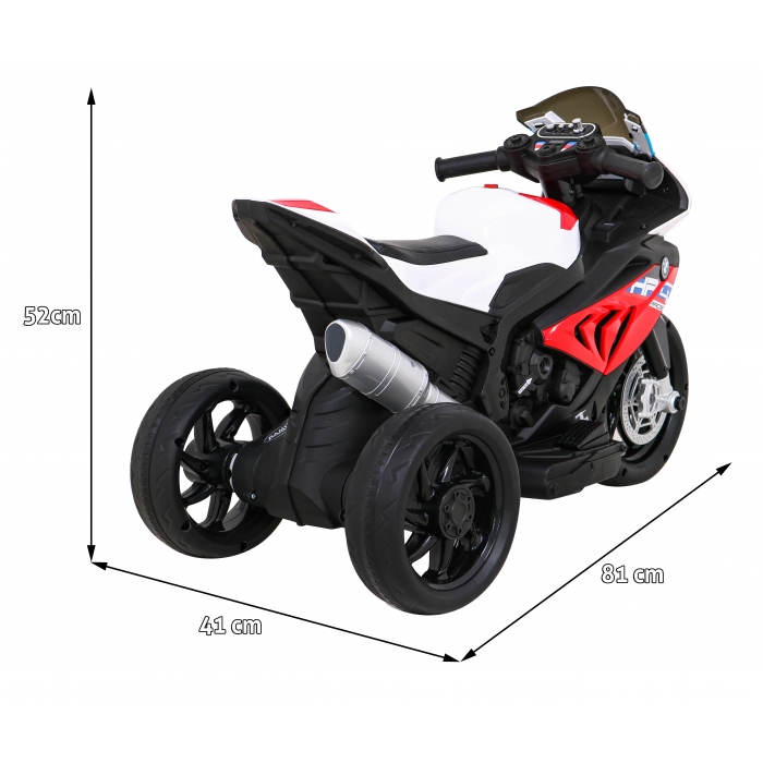 BMW HP4 Motocicleta Electrica Copii Rosu - imagine 9
