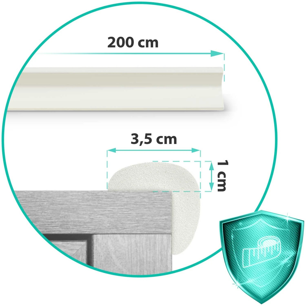 Rola Protectie Muchii Ricokids 2m, Alb - imagine 7