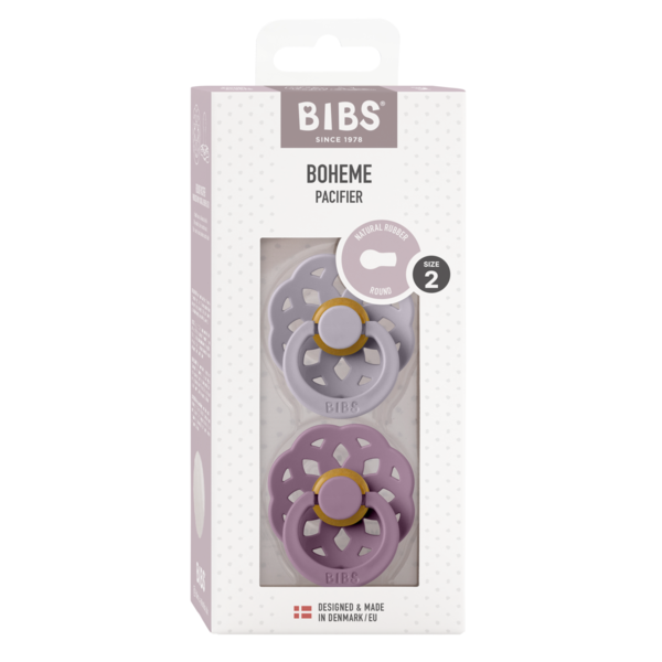 Set 2 Suzete Bibs Bohome Latex, 6+ Luni