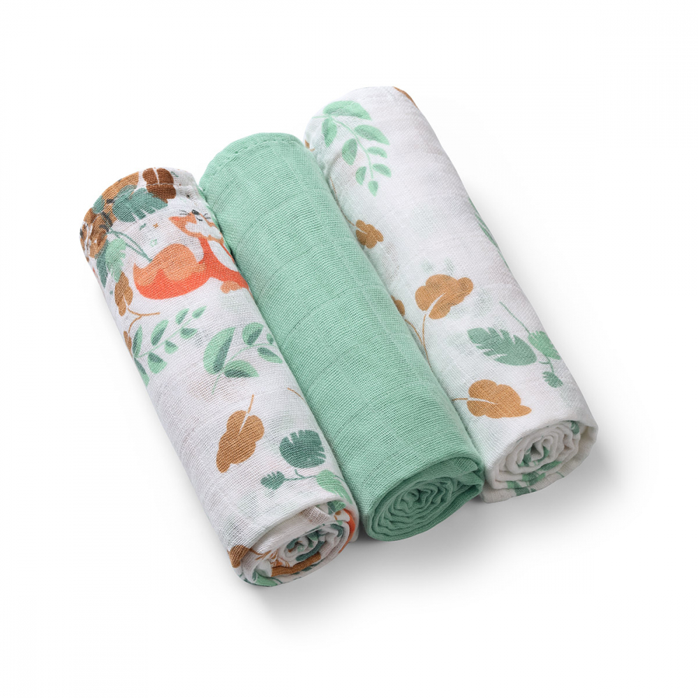 Set 3 Scutece Muselina Babyono Menta - imagine 6