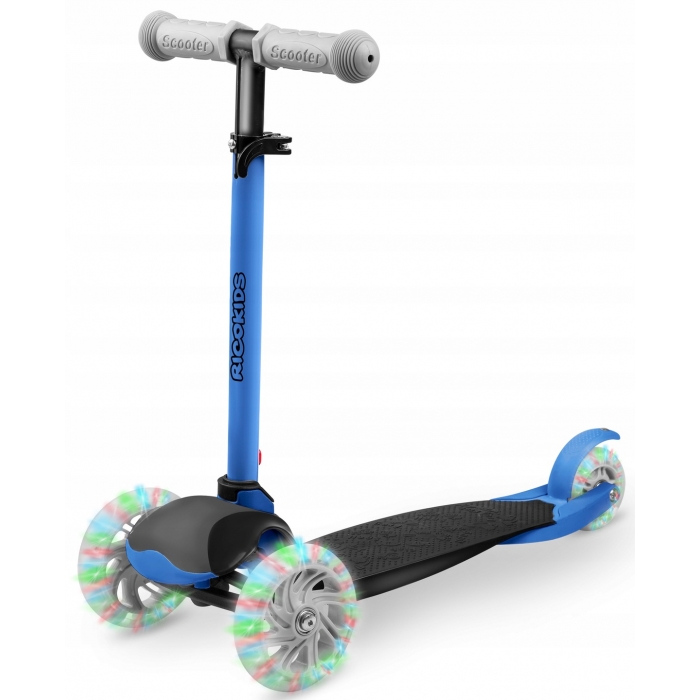 Trotineta Ricokids Loco Pliabila LED Albastru - imagine 7
