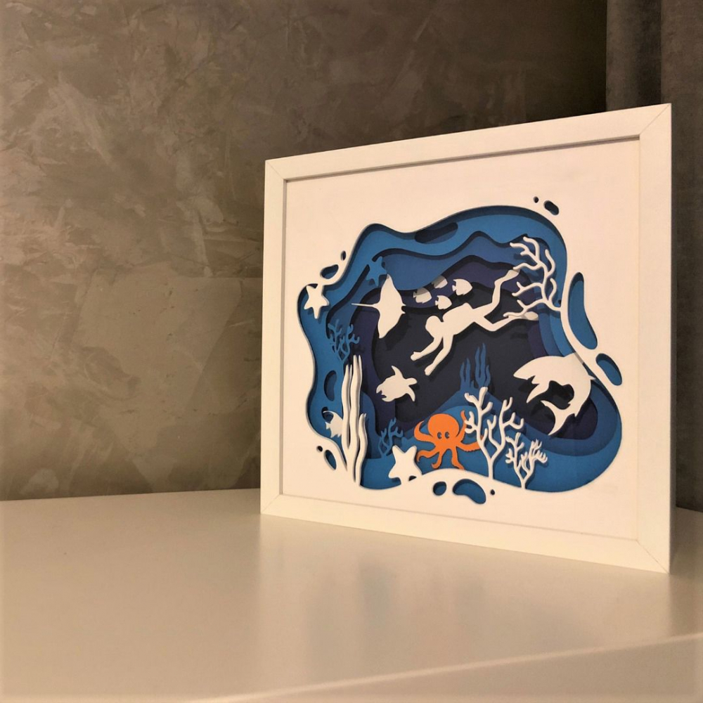 Tablou Luminos Snorkeling Noorhandmadeatelier - imagine 6