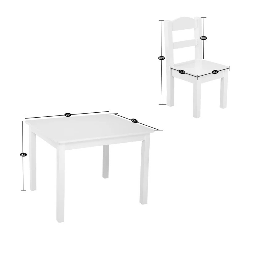 Set Masă și 4 Scaune Copii Ginger Home, Sigur și Elegant - imagine 10
