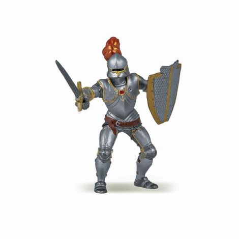 Papo Cavaler Armura Roșie - Figurină Medievală