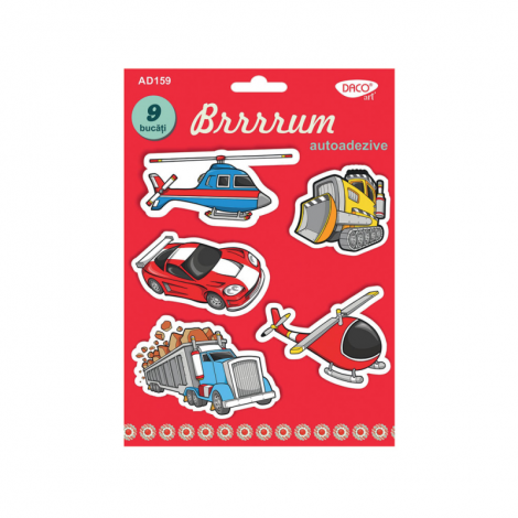 Set Decorațiuni Autoadezive Brrrrum - Daco
