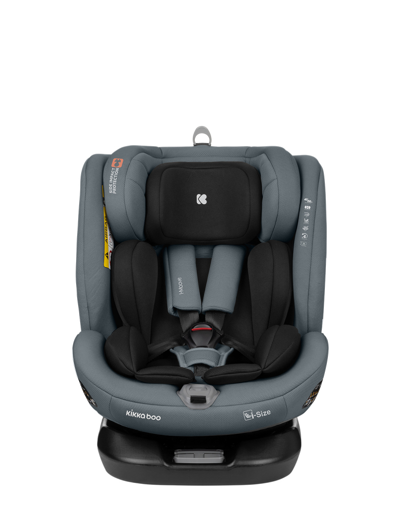 Scaun Auto KikkaBoo i-Moove i-SIZE, Isofix, Dark Grey - imagine 6