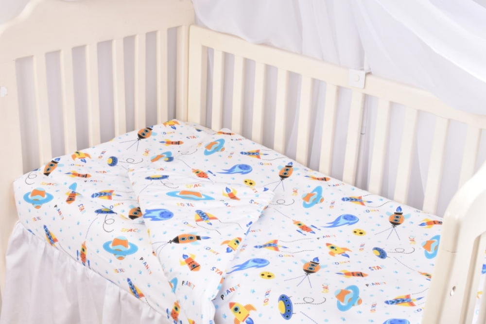 Set Lenjerie Confort Family Rachete 7 Piese